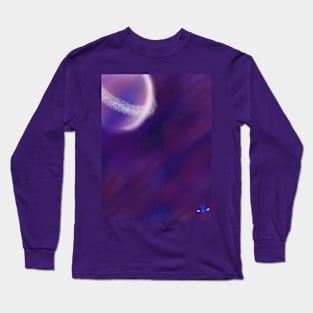 Purple Space Long Sleeve T-Shirt